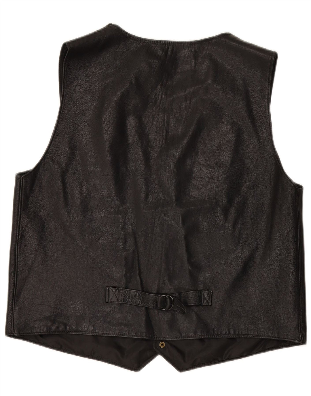 Gilet in pelle da uomo VINTAGE XL Nero