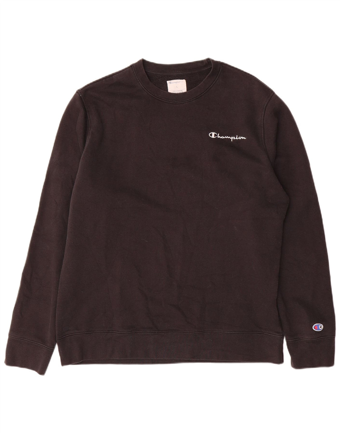 Felpa da uomo Champion Maglione grande in cotone nero