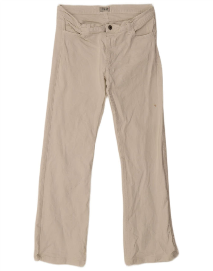 Jeans Bootcut da uomo Guess W34 L28 bianco sporco