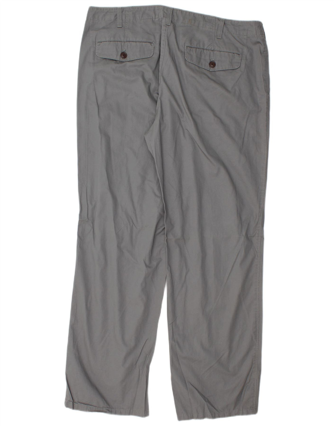 Pantaloni chino dritti da uomo EDDIE BAUER W38 L32 cotone grigio