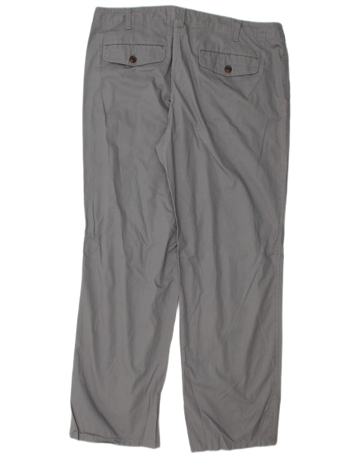 Pantaloni chino dritti da uomo EDDIE BAUER W38 L32 cotone grigio
