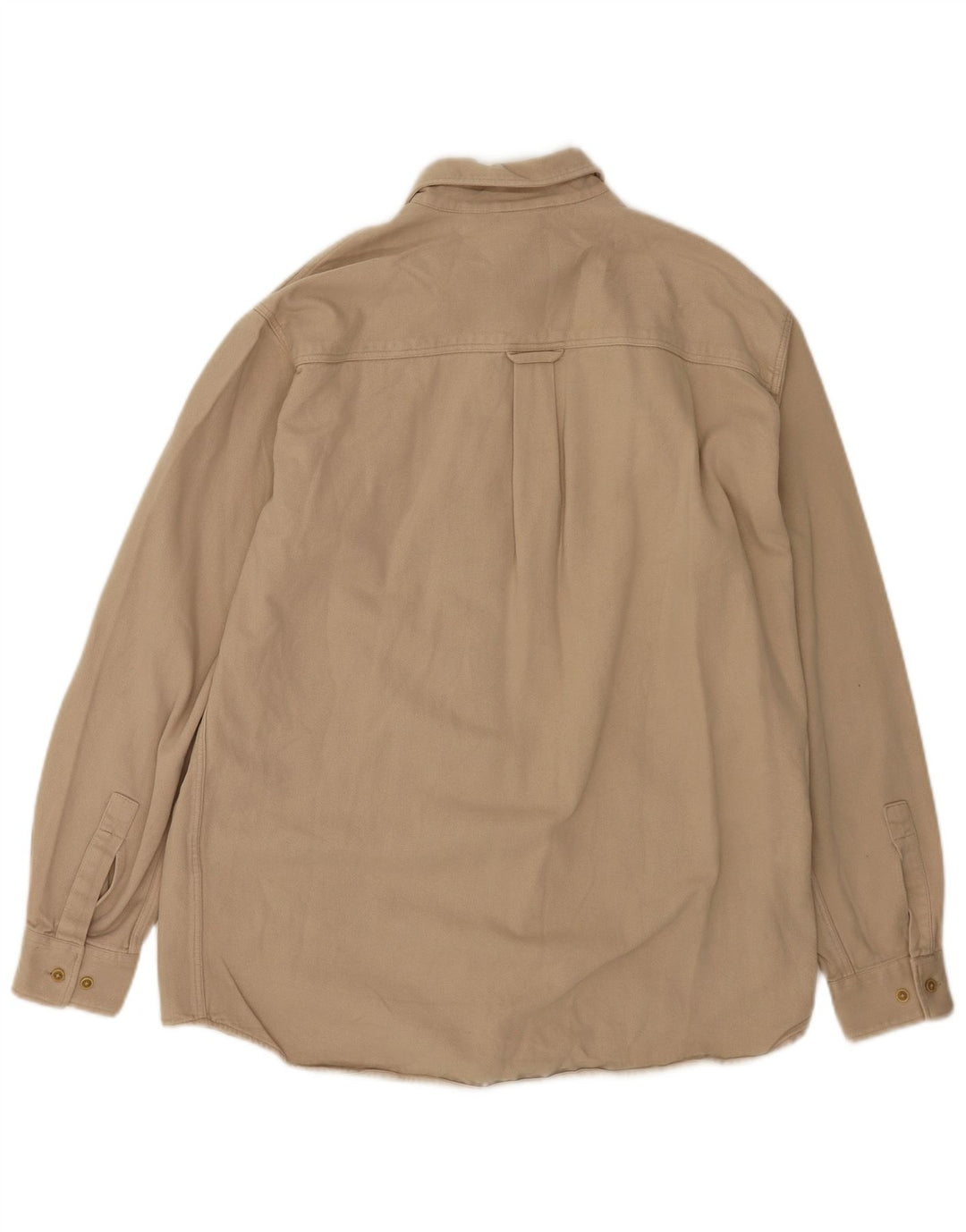 Camicia da uomo in flanella Marlboro Classics XL in cotone beige