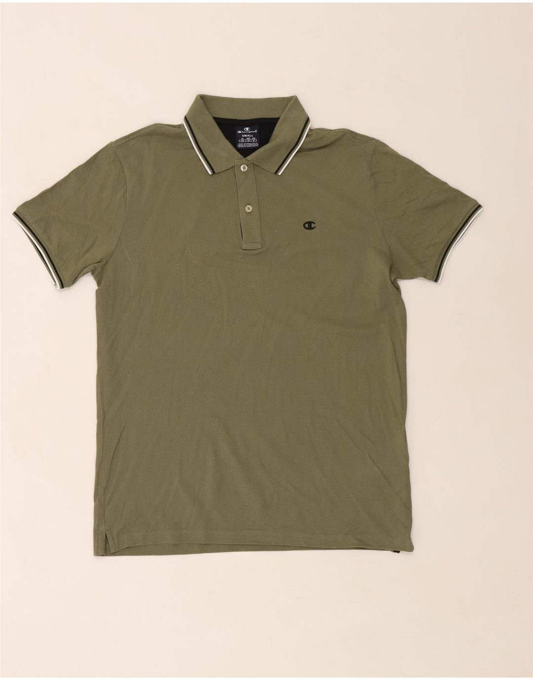 Polo da uomo Champion piccola in cotone kaki