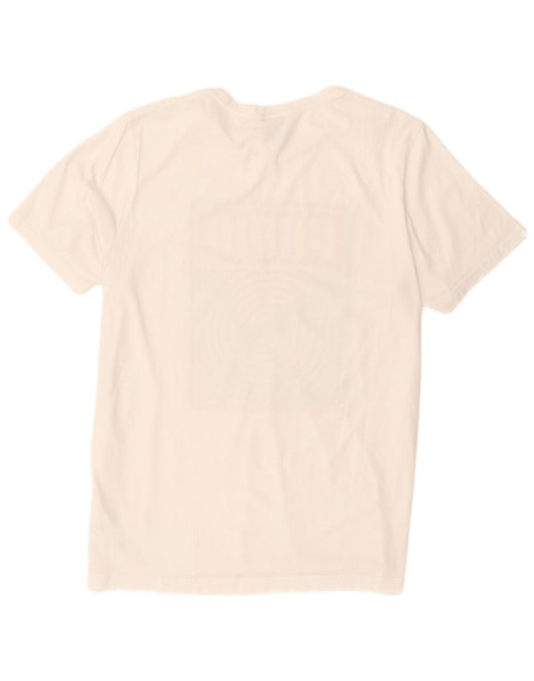Puma T-shirt grafica da uomo grande in cotone bianco
