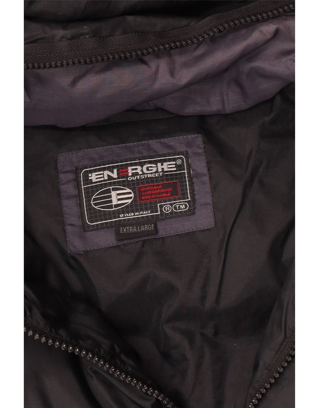 Giacca imbottita con cappuccio da uomo Energie UK 42 XL Nera