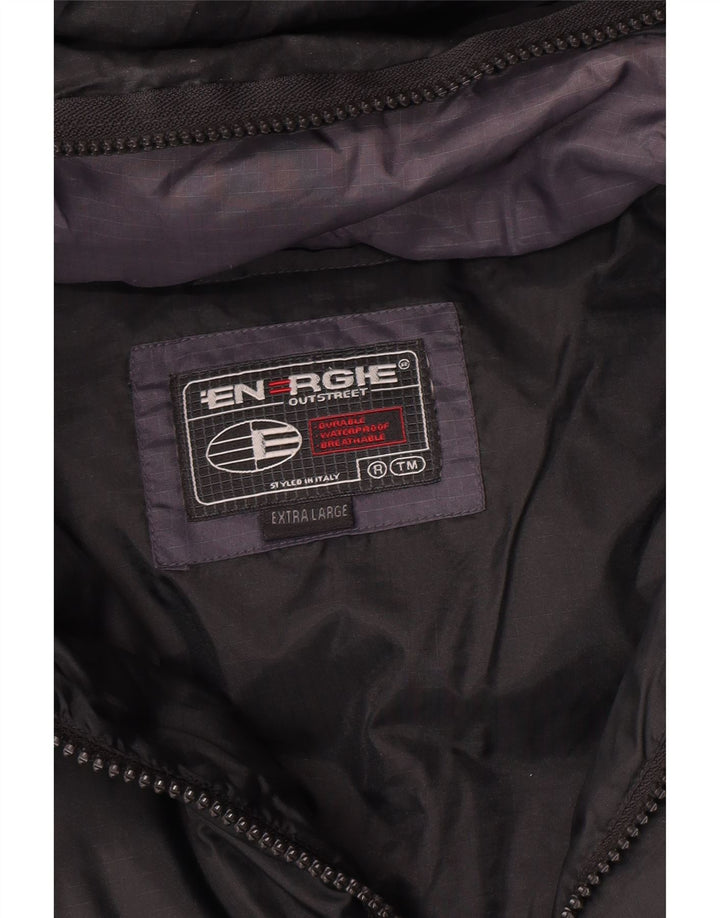 Giacca imbottita con cappuccio da uomo Energie UK 42 XL Nera