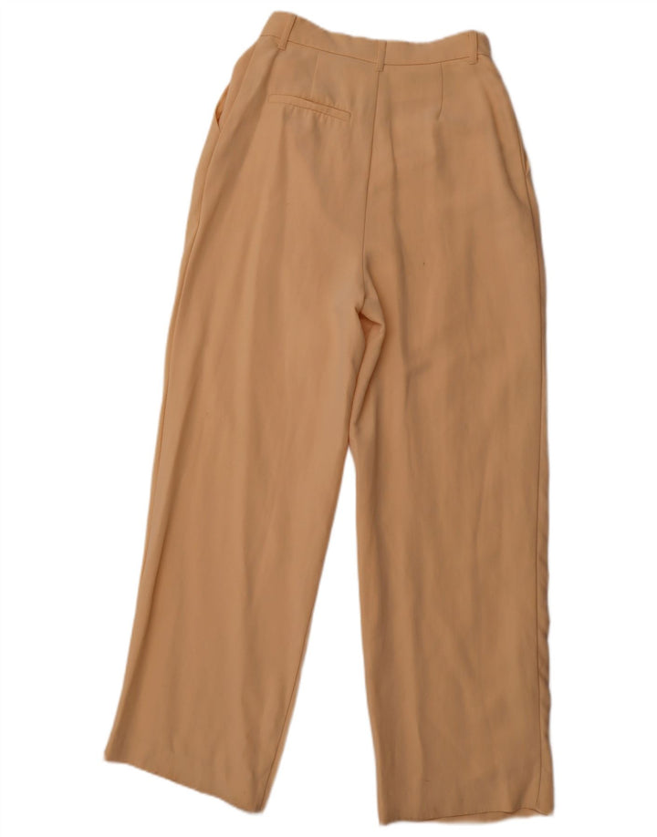 Pantaloni chino larghi con pegging da donna ZARA piccoli W26 L29 Beige