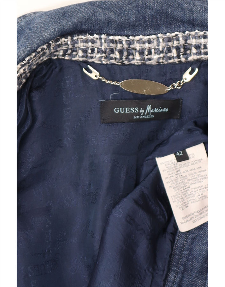 Giubbotto bomber da donna con motivo astratto Guess By Marciano IT 42 Blu medio