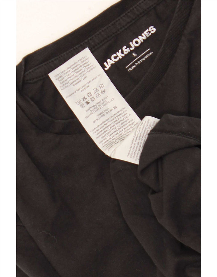T-shirt da uomo Jack & Jones Top piccola in cotone nero