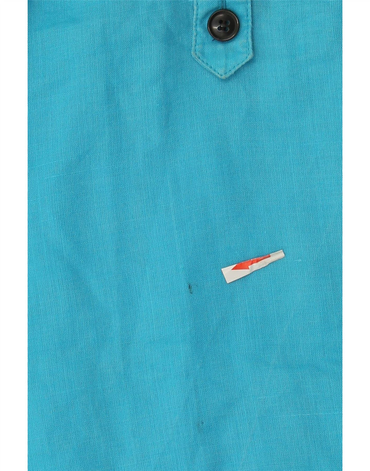 Abito camicia pullover da donna Zara UK 10 Small Blue Ramie