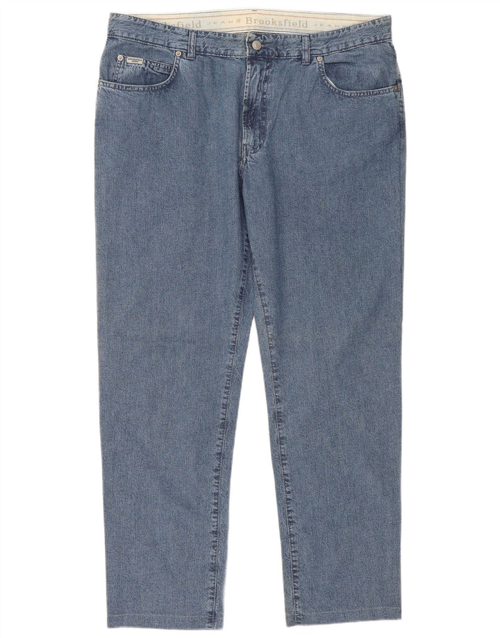 BROOKSFIELD Mens Straight Jeans W40 L30 Blue Cotton