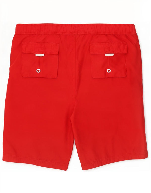 Pantaloncini da bagno grafici da uomo Superdry XL rosso poliestere