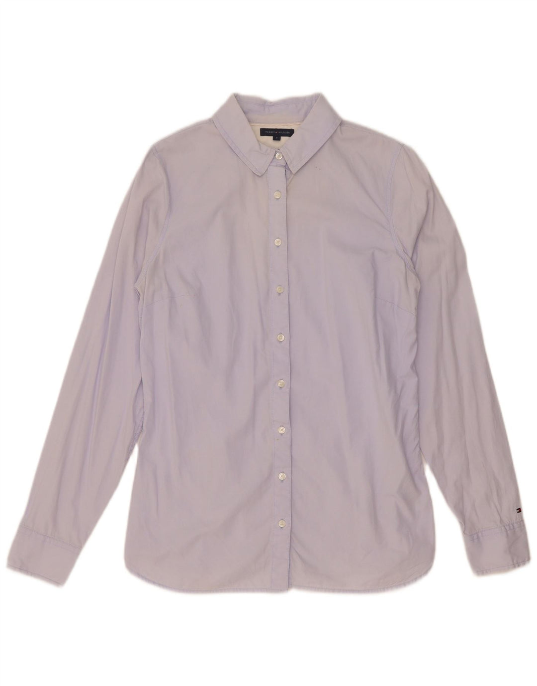 Camicia da donna Tommy Hilfiger US 8 cotone blu medio