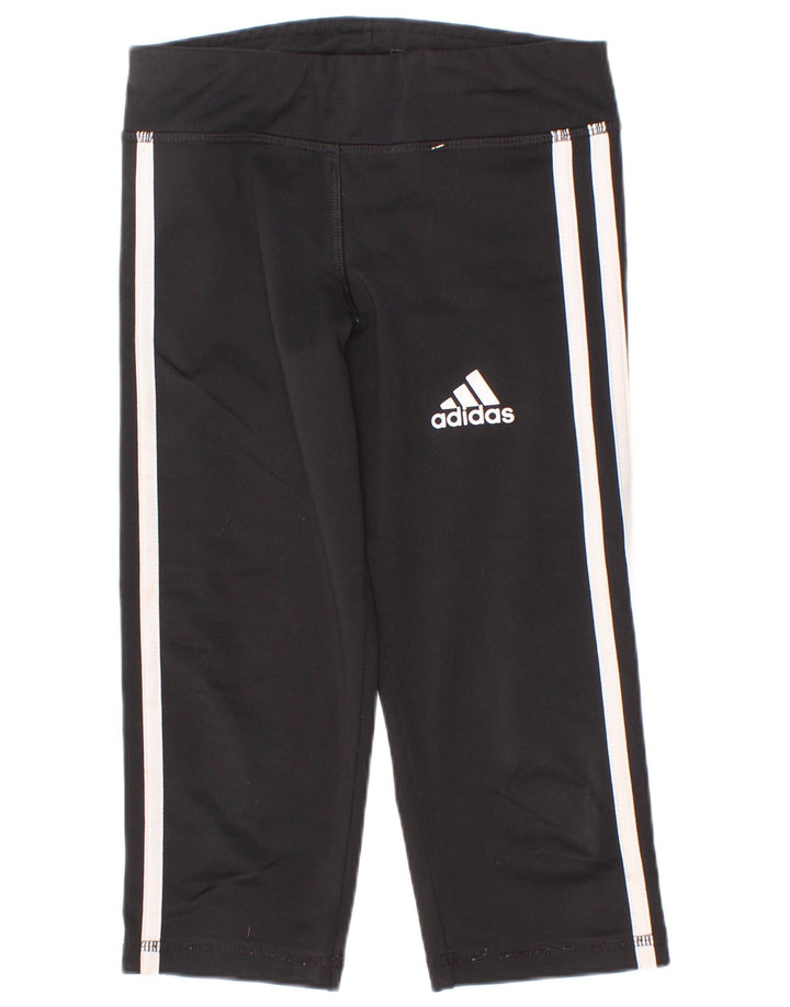 Leggings Adidas Bambina Aeroready Capri 7-8 anni Poliestere Nero