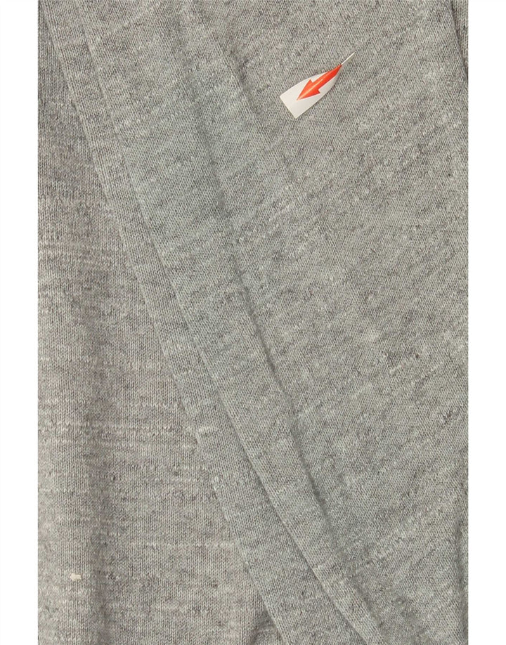 Maglione maglione girocollo da uomo Fred Perry XL in cotone color block grigio