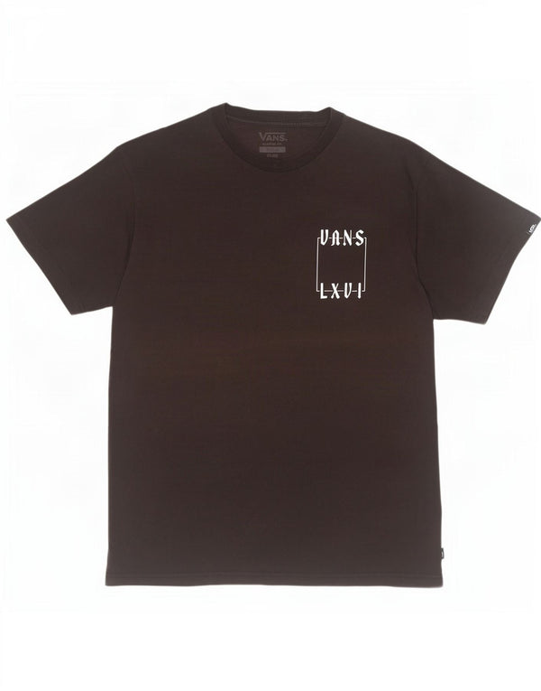 T-shirt grafica da uomo con vestibilità classica Vans, cotone medio nero
