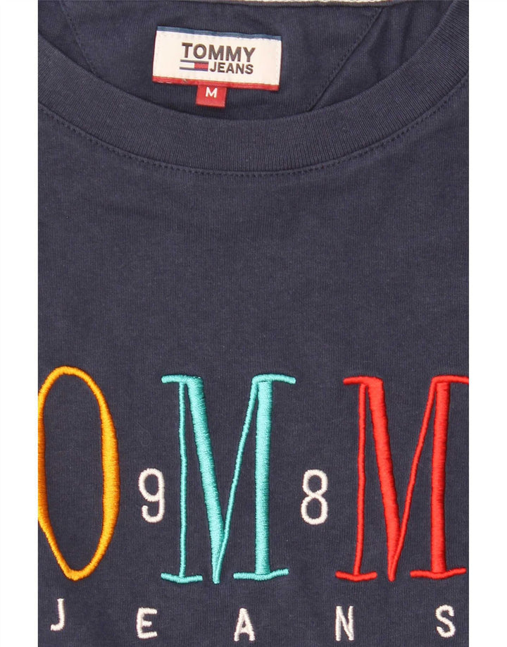 T-shirt grafica da uomo Tommy Hilfiger Top medio blu navy