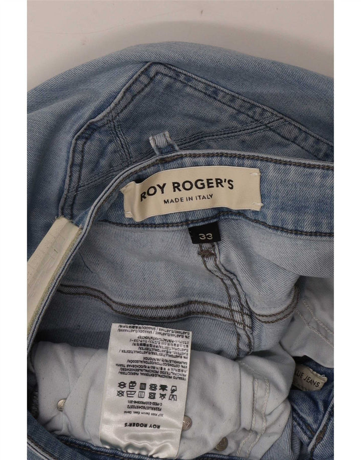 Jeans slim da donna Roy Rogers W33 L30 cotone blu
