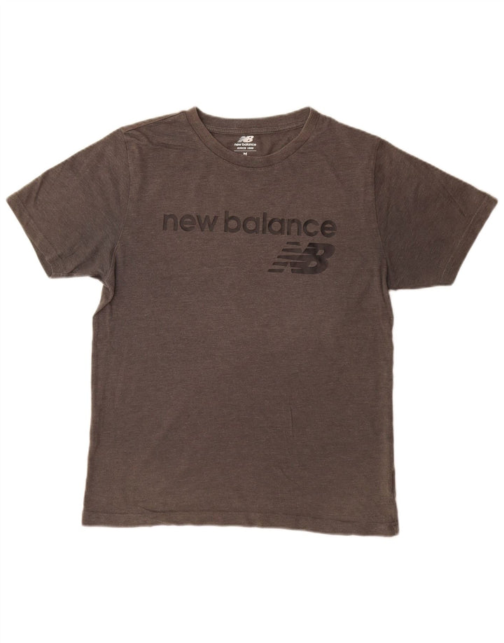 T-shirt grafica da uomo New Balance Top grigio medio
