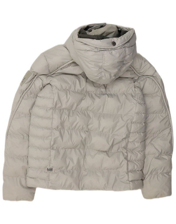 Giacca imbottita con cappuccio da uomo G-STAR UK 38 Poliestere grigio medio