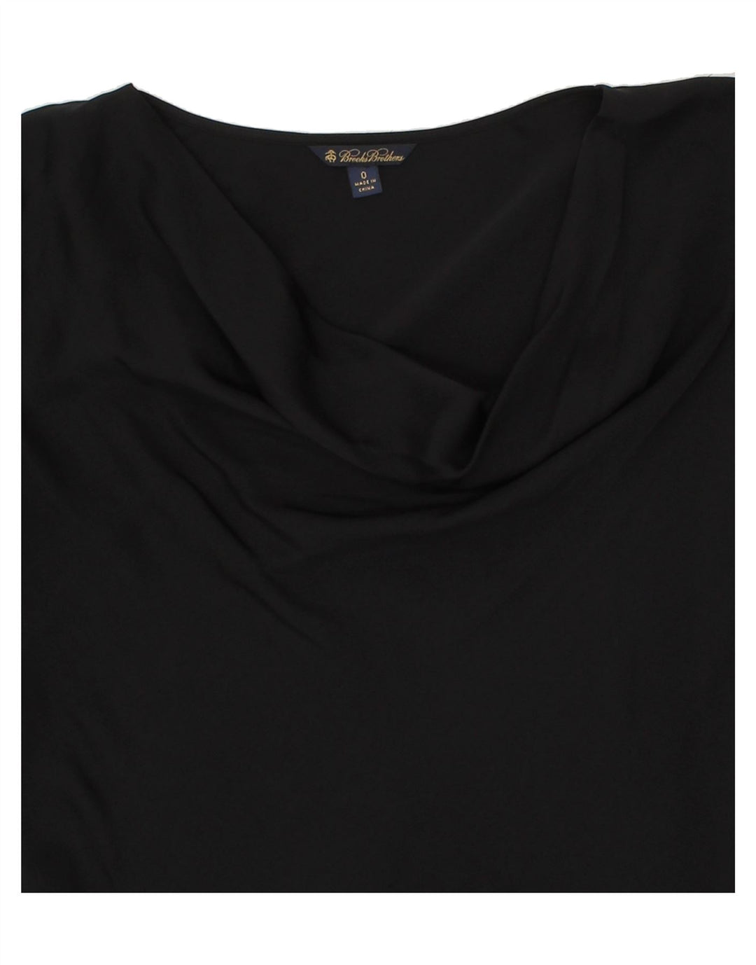 BROOKS BROTHERS Womens Oversized 3/4 Sleeve Blouse Top US 0 XS Black Vintage Brooks Brothers and Second-Hand Brooks Brothers from Messina Hembry 