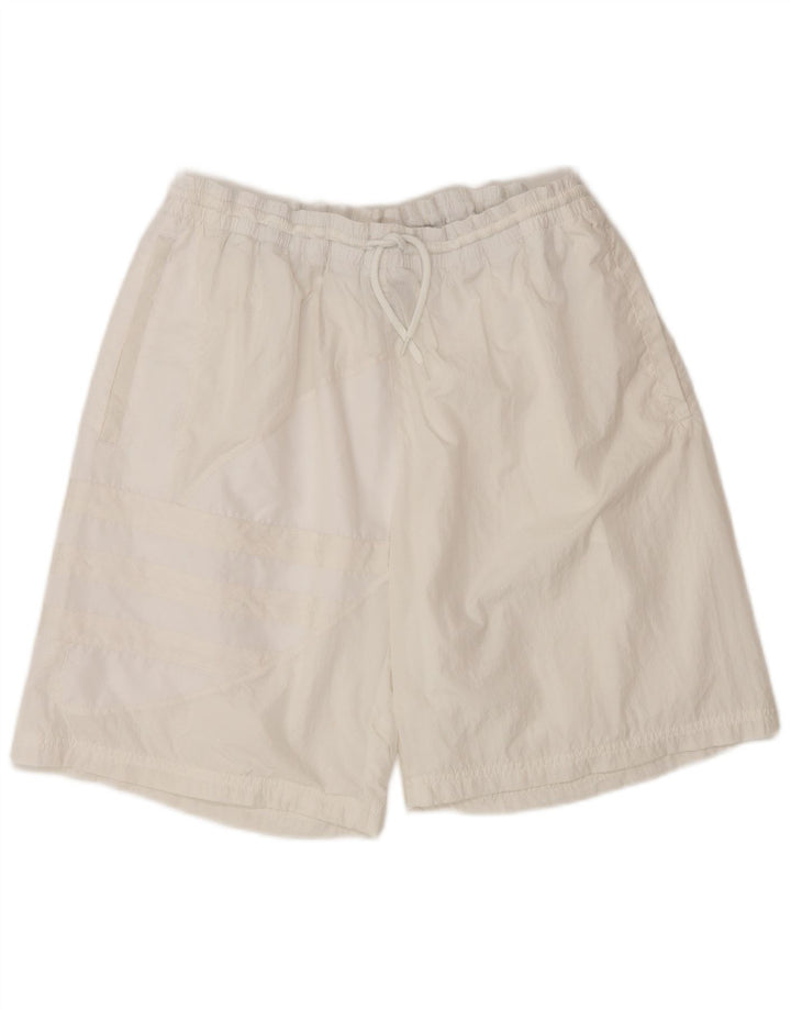 Pantaloncini da bagno da uomo Adidas XL poliestere bianco