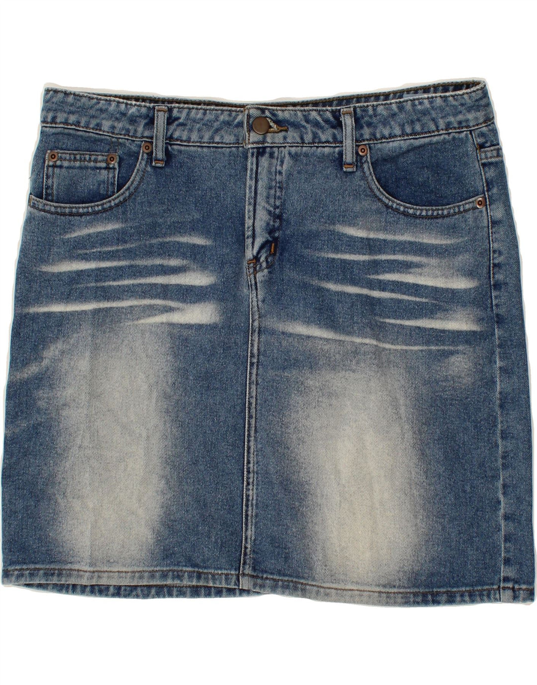 MOSSIMO Womens Denim Skirt US 13 Large W34  Blue Cotton Vintage Mossimo and Second-Hand Mossimo from Messina Hembry 