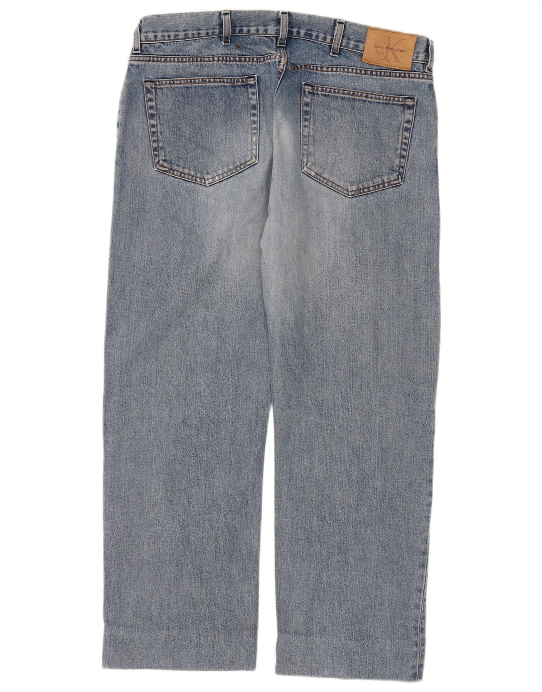 Jeans dritti da donna Calvin Klein W36 L28 Blu