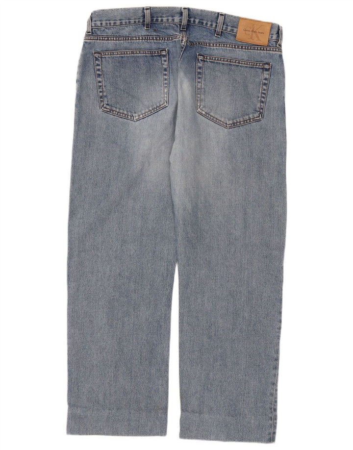 Jeans dritti da donna Calvin Klein W36 L28 Blu