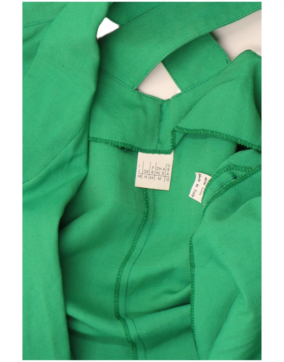 Giacca blazer vintage da donna a maniche corte a 1 bottone UK 16 grande verde