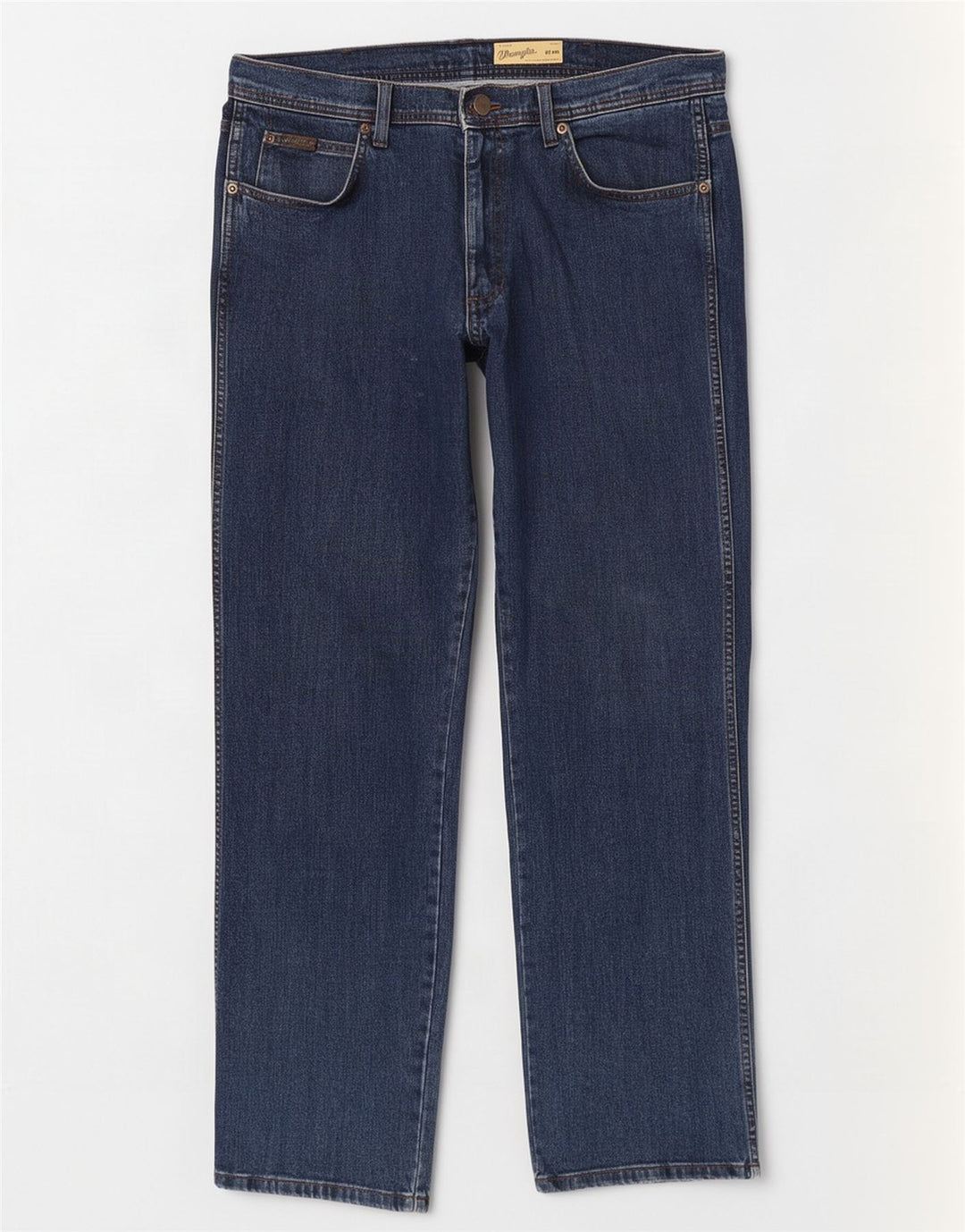 Jeans dritti da uomo Wrangler Utah W38 L32 cotone blu