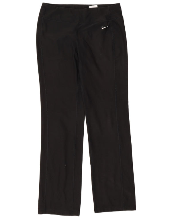 Pantaloni da tuta Nike Dri Fit da donna UK 14 Medium Nero Poliestere