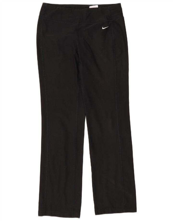 Pantaloni da tuta Nike Dri Fit da donna UK 14 Medium Nero Poliestere