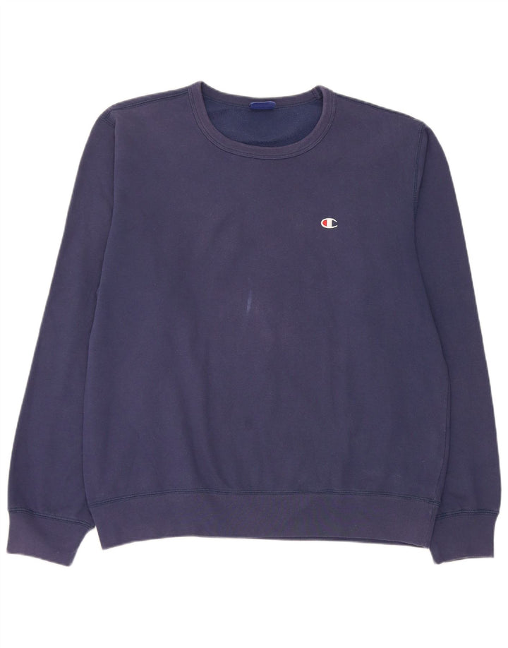 Felpa da uomo Champion Jumper XL in cotone blu navy