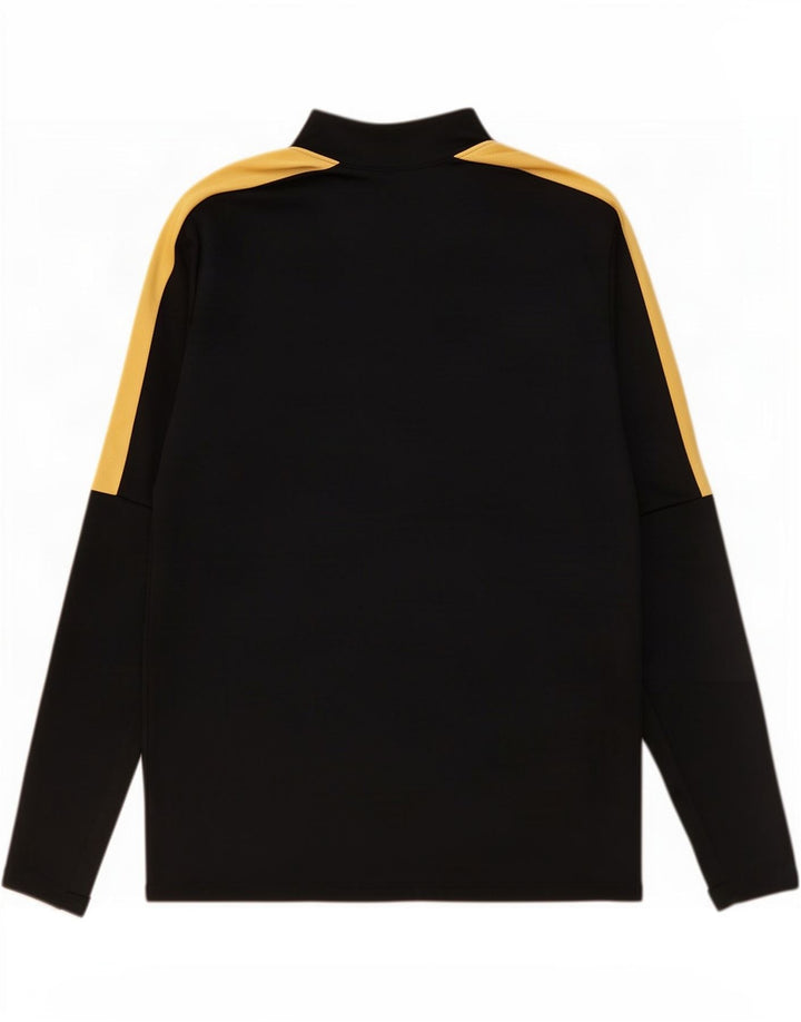 Maglia da tuta Nike Dri Fit con collo e zip da uomo, color block medio nero