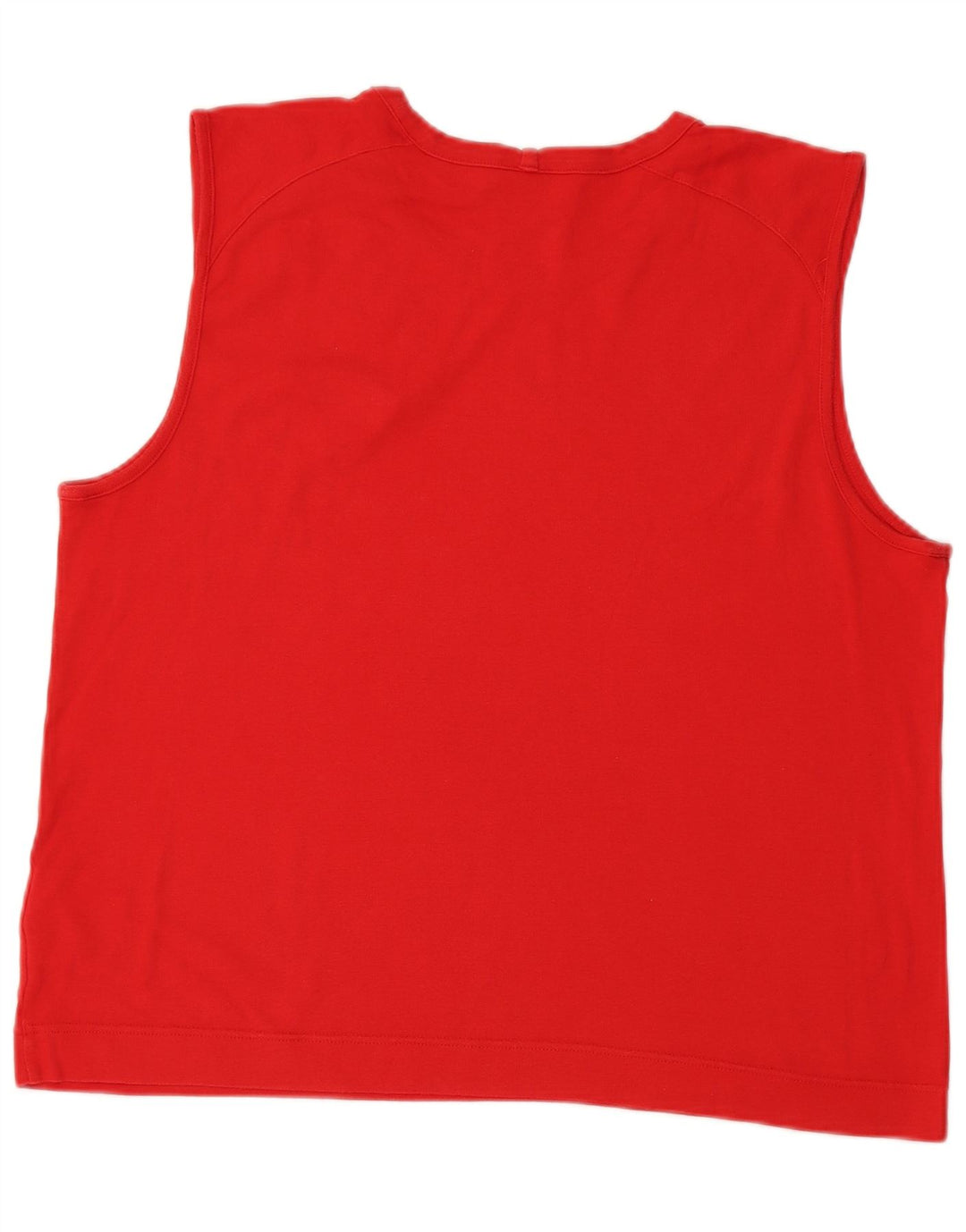 Canotta Adidas da uomo grande in cotone rosso