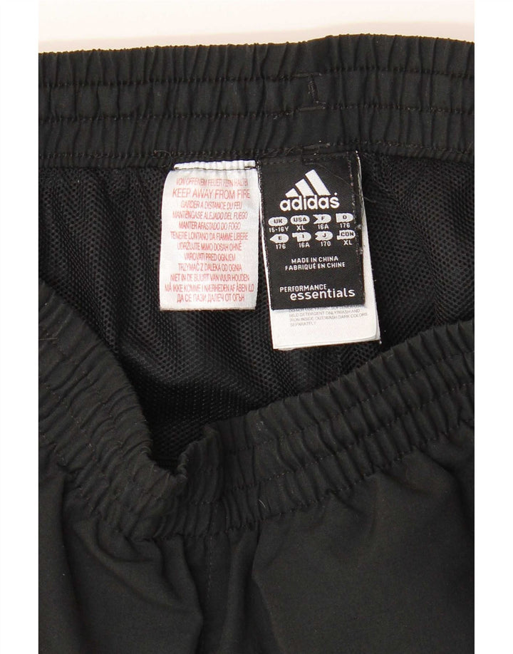 Pantaloncini sportivi Adidas da ragazzo 15-16 anni in poliestere nero