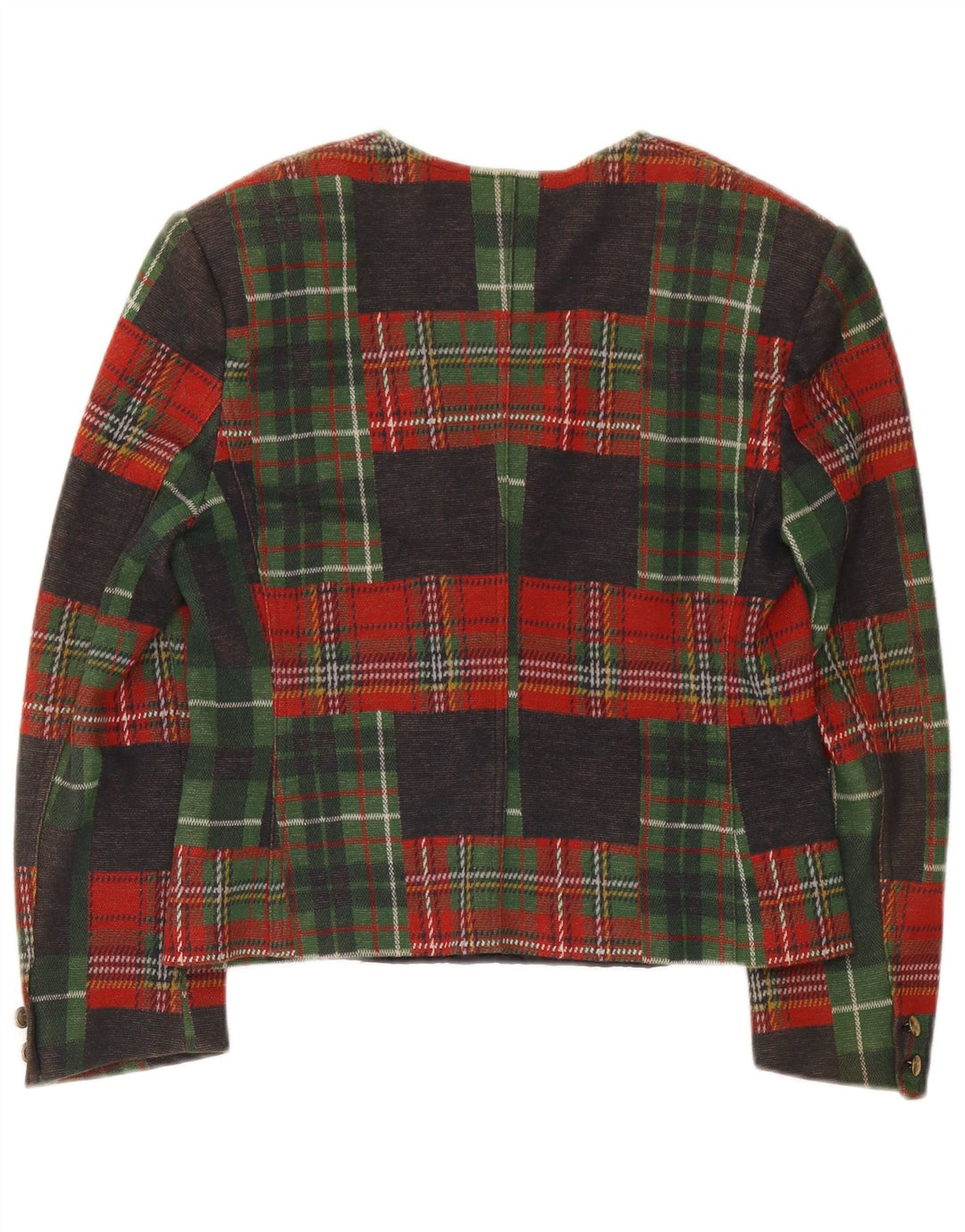 Giacca blazer corta da donna Johnny Lambs IT 44 medio a quadri multicolore