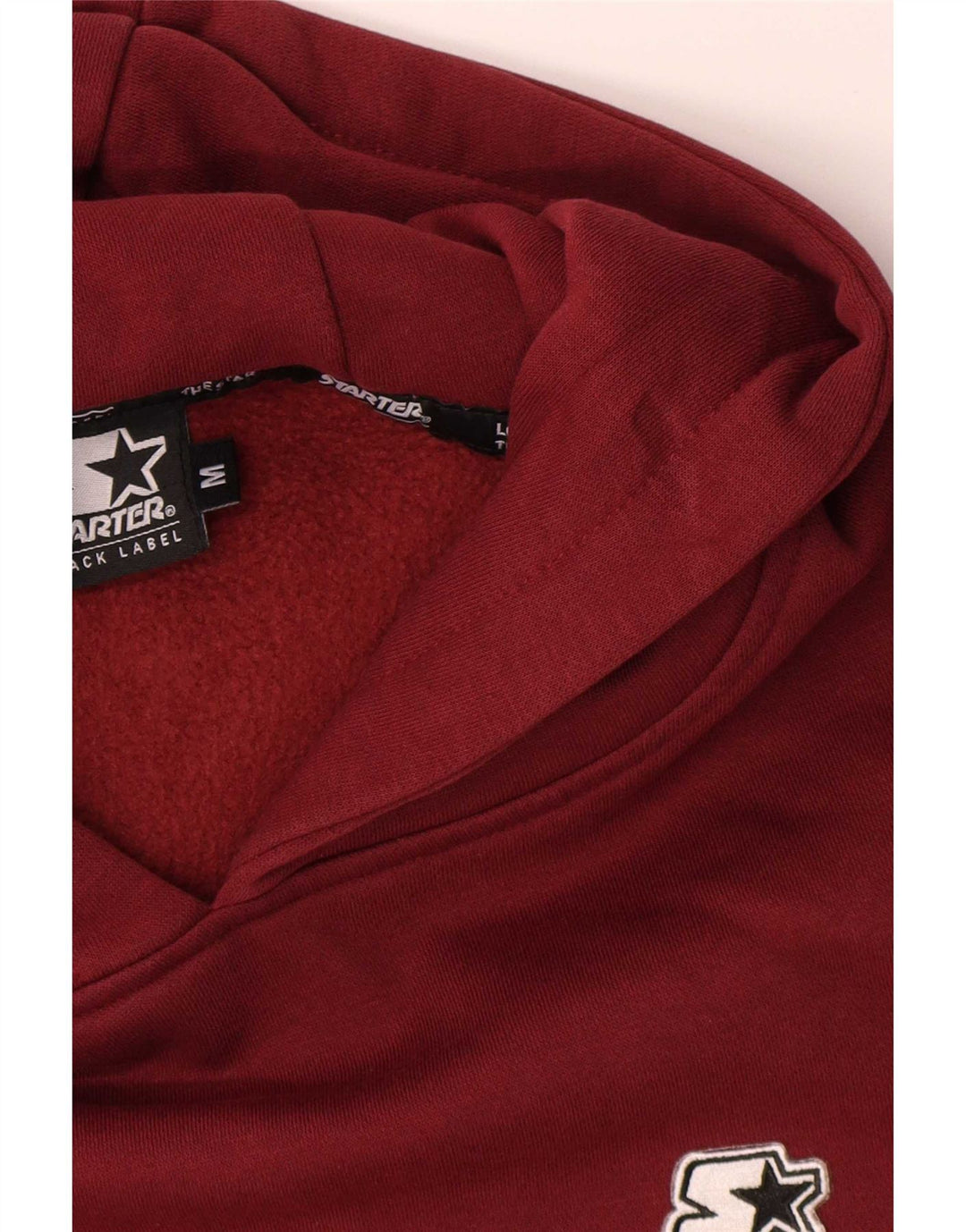 Maglione con cappuccio da uomo Starter in cotone bordeaux medio