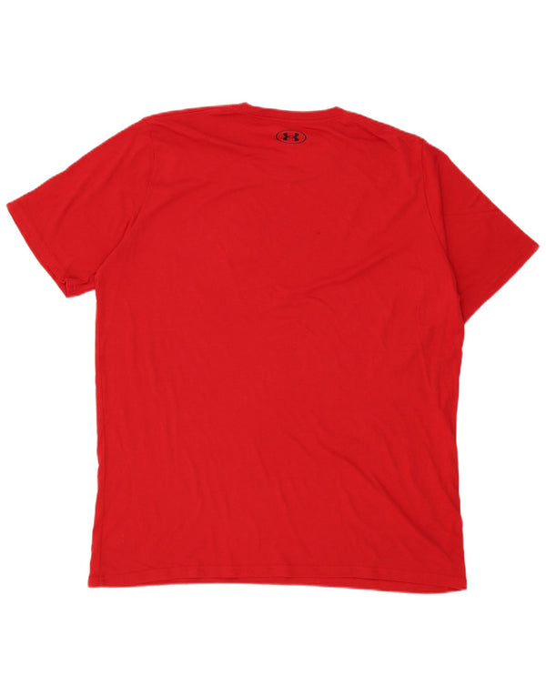 Maglietta grafica da uomo Under Armour Top 2XL Rossa