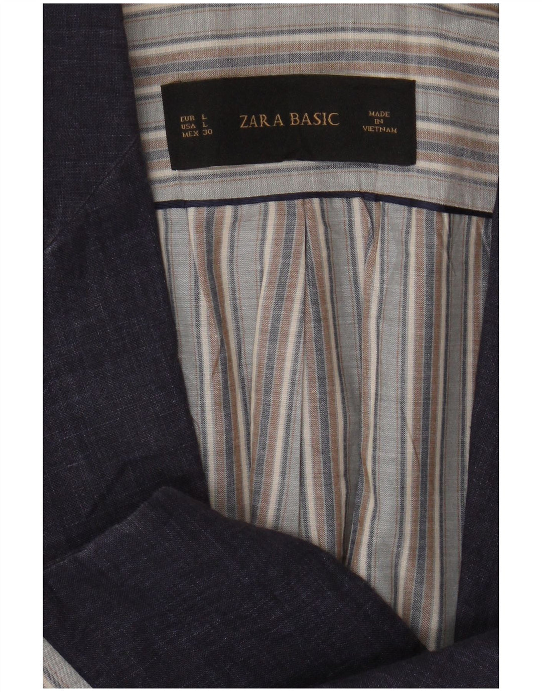 Giacca blazer a 1 bottone da donna Zara UK 16 grande blu navy