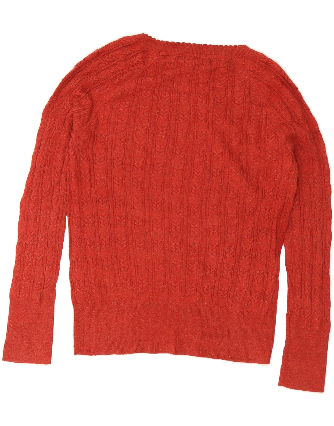 EDDIE BAUER Womens Boat Neck Jumper Sweater UK 14 Medium Red Cotton Vintage Eddie Bauer and Second-Hand Eddie Bauer from Messina Hembry 