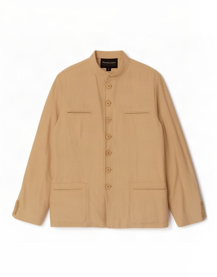 Giacca utilitaria da donna Ralph Lauren US 10 grande lino beige