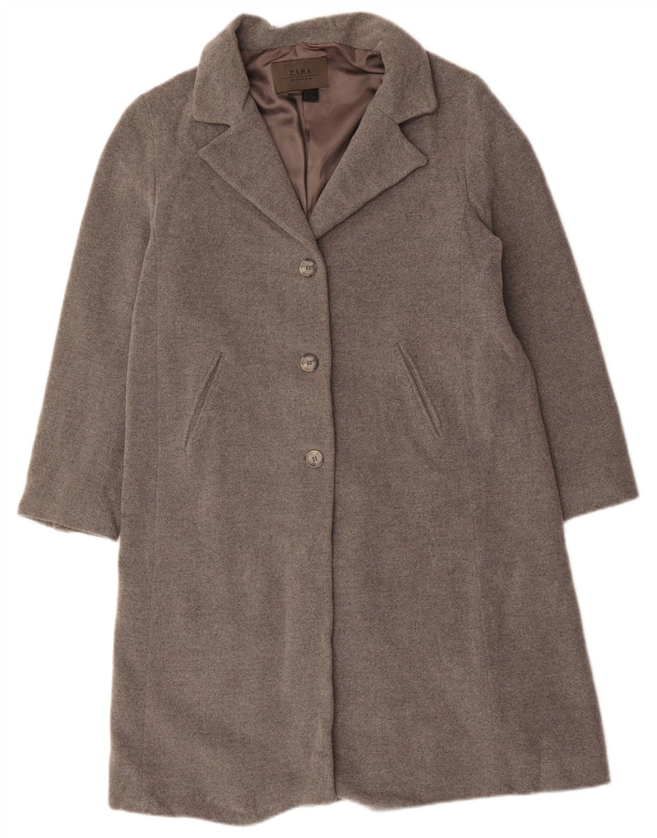 Cappotto Zara Donna EU 42 Large Grigio