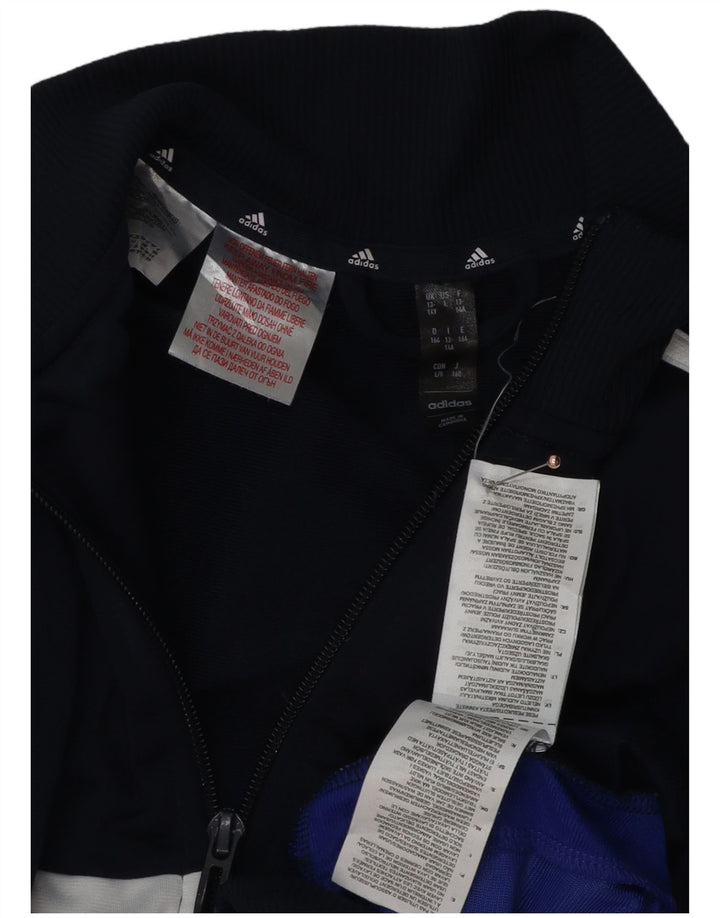Giacca da tuta ADIDAS Aeroready da ragazzo 13-14 anni blu navy