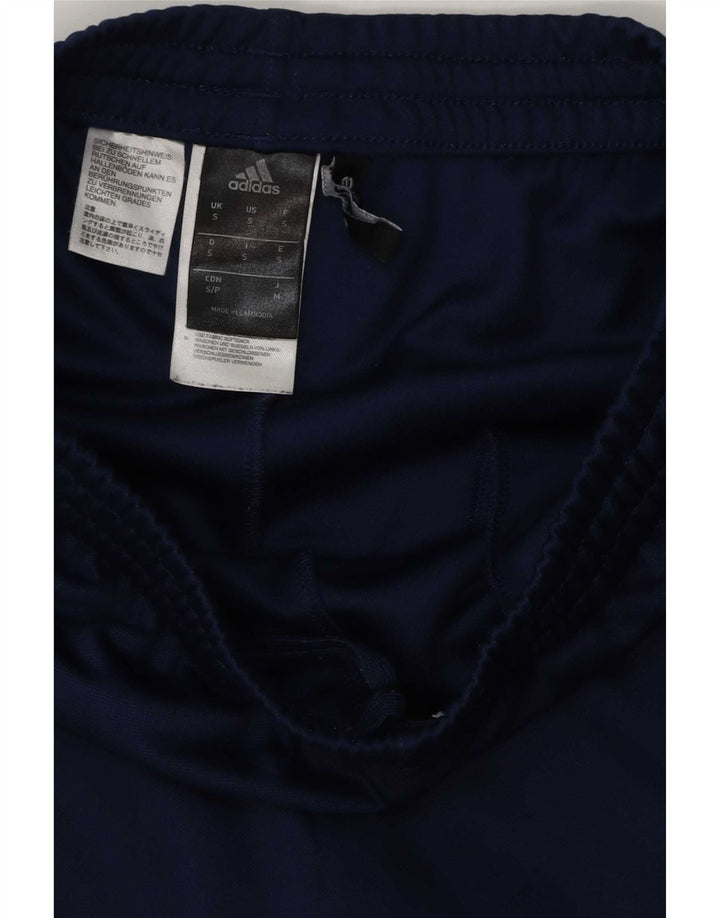 Pantaloni da tuta Adidas Climalite da uomo piccoli in poliestere blu navy