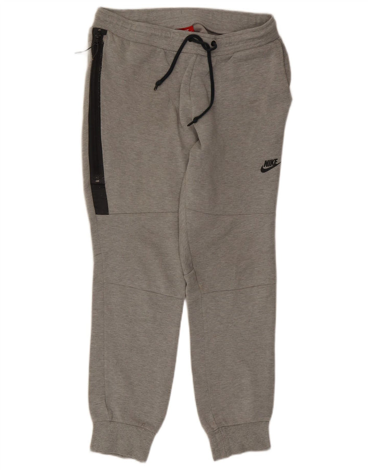 Pantaloni da tuta da uomo Nike Joggers in cotone color block grigio medio