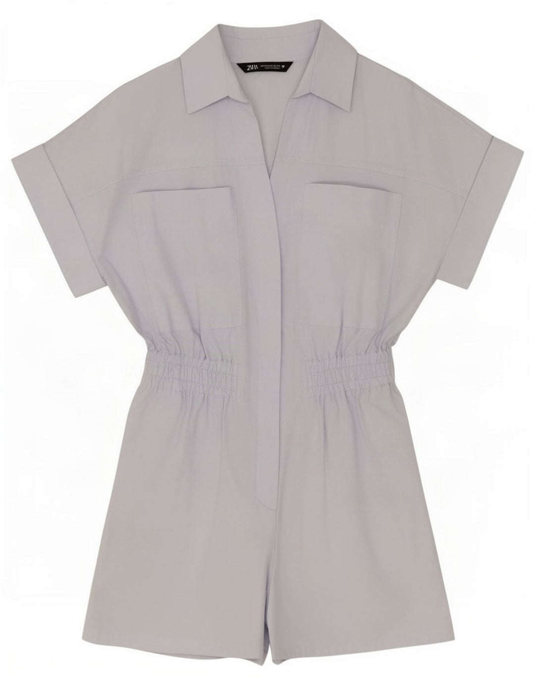 Tutina corta da donna Zara UK 6 XS blu cotone