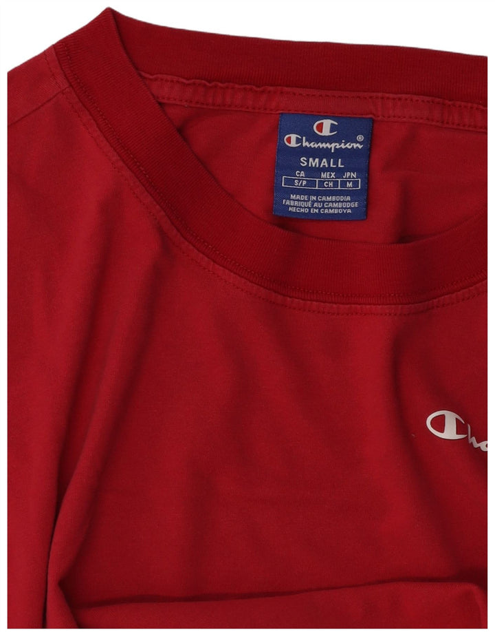 T-shirt oversize da donna CHAMPION Top UK 10 piccola rossa