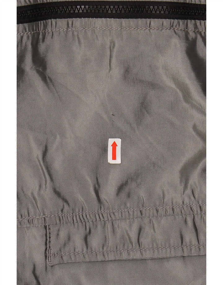 REFRIGIWEAR Giubbotto bomber con cappuccio da uomo UK 40 Large Grigio Poliestere